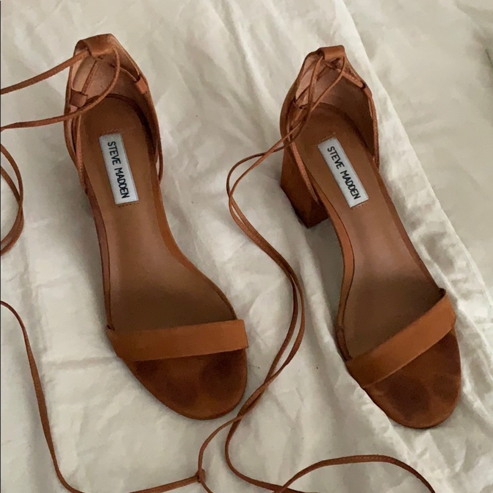 Steve Madden Brown Suede Sandals